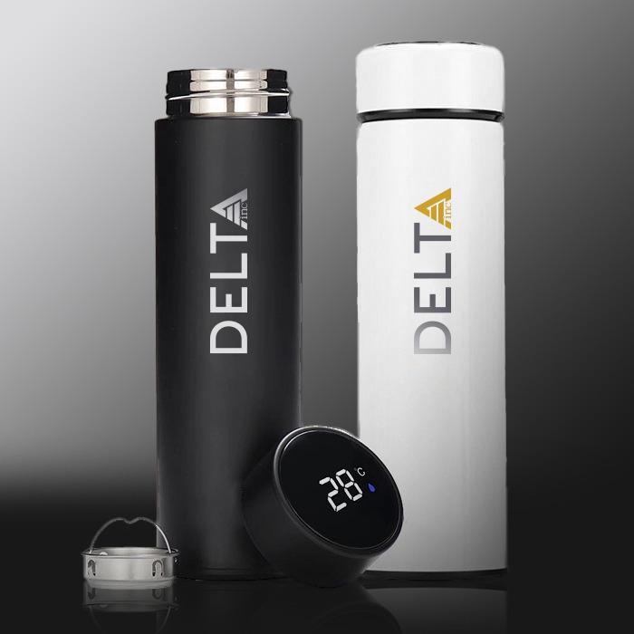 Garrafa Inox 500ml com Termômetro